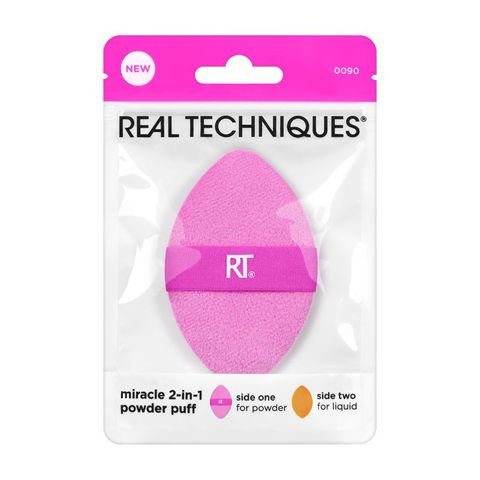 Real Techniques MIracle Двустранен многофункционален пуф за лице - 0090