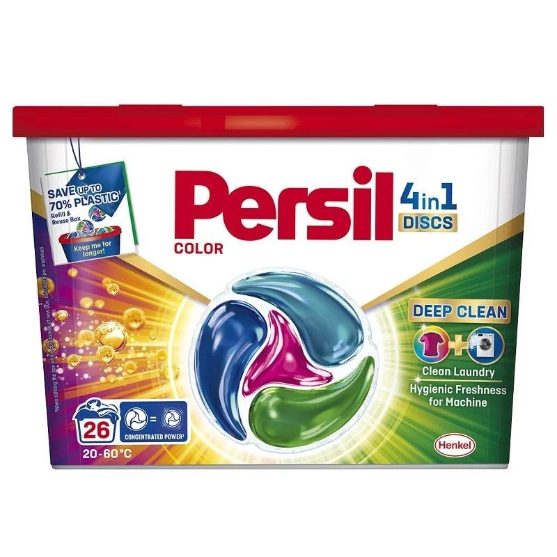 Persil Color Deep Clean 4in1 Концентриран перилен препарат на дози за ...