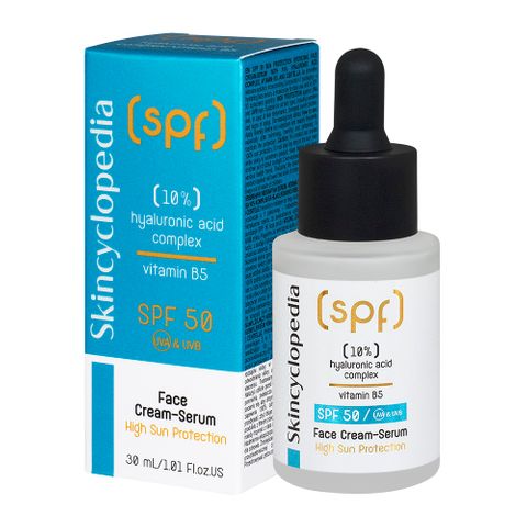 Skincyclopedia SPF Слъцезащитен хидратиращ крем-серум за лице SPF50 х30 мл