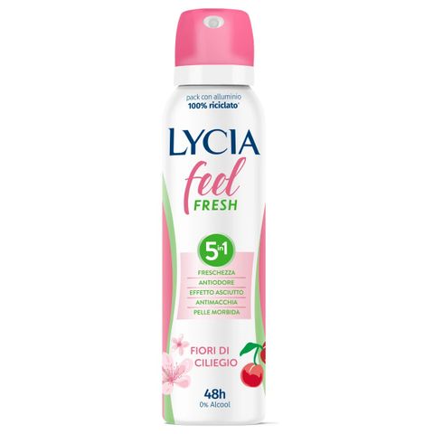 Lycia Feel Fresh 5in1 Део спрей против изпотяване с черешов цвят х150 мл
