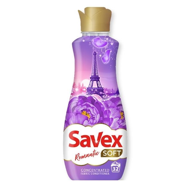 Savex Soft  Romantic Омекотител концентрат х800 мл, 32 пранета