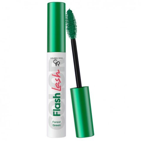 Golden Rose Flash Lash Цветна спирала за мигли х9 мл цвят, 02 Forest Green