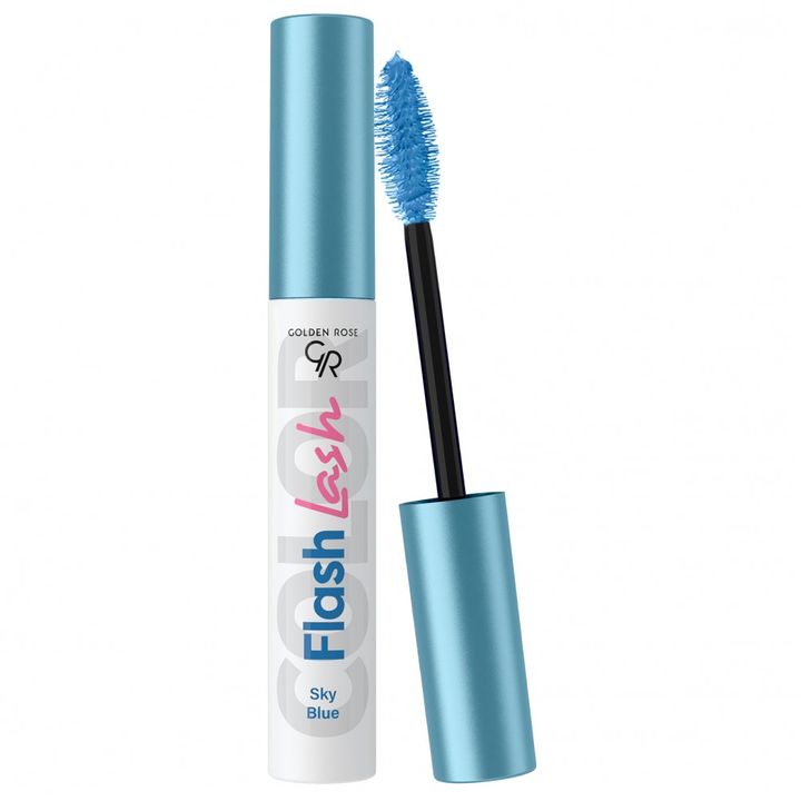 Golden Rose Flash Lash Цветна спирала за мигли х9 мл цвят, 03 Sky Blue