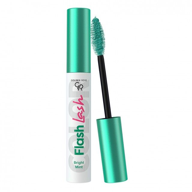 Golden Rose Flash Lash Цветна спирала за мигли х9 мл цвят, 01 Bright Mint