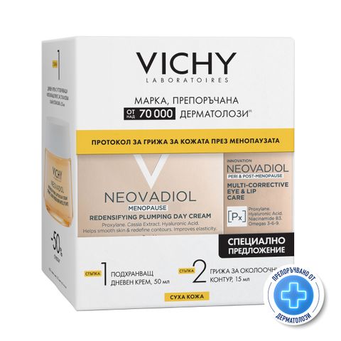 Vichy Neovadiol Menopause Комплект Протокол за грижа за кожата през менопаузата за суха кожа
