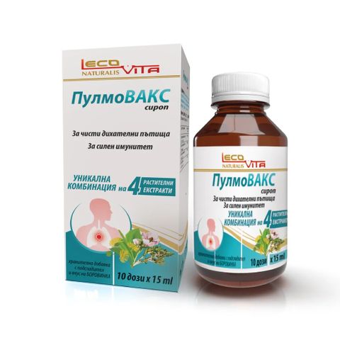 Пулмовакс Сироп за възрастни х150мл LecoVita