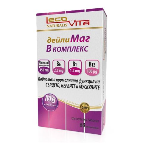 Дейли Маг + В комплекс х60 капсули LecoVita