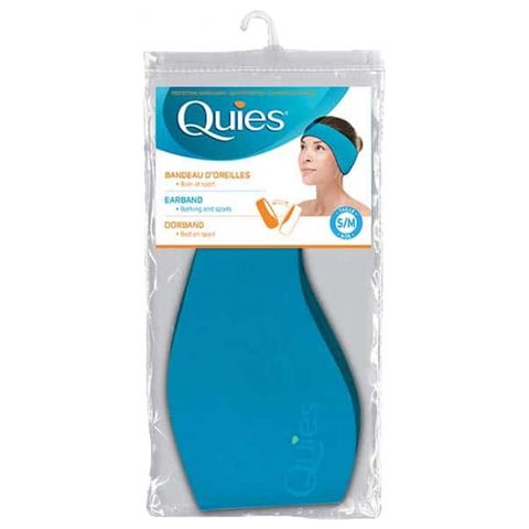 Quies Лента за ушите за плуване и спорт S/M