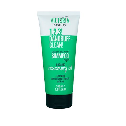 Victoria Beauty 1.2.3! Dandruff-Clean! Успокояващ и ребалансиращ шампоан за коса против пърхот х200 мл