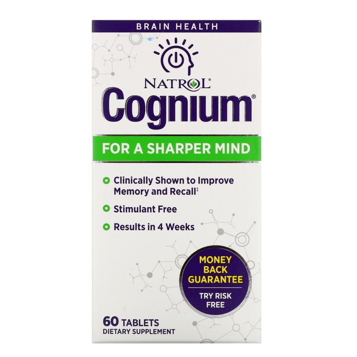 Cognium Подобрява паметта и концентрацията х60 таблетки Natrol