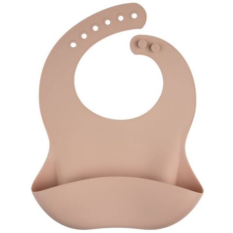 Canpol babies Силиконов лигавник с джоб, бежов - 51/030