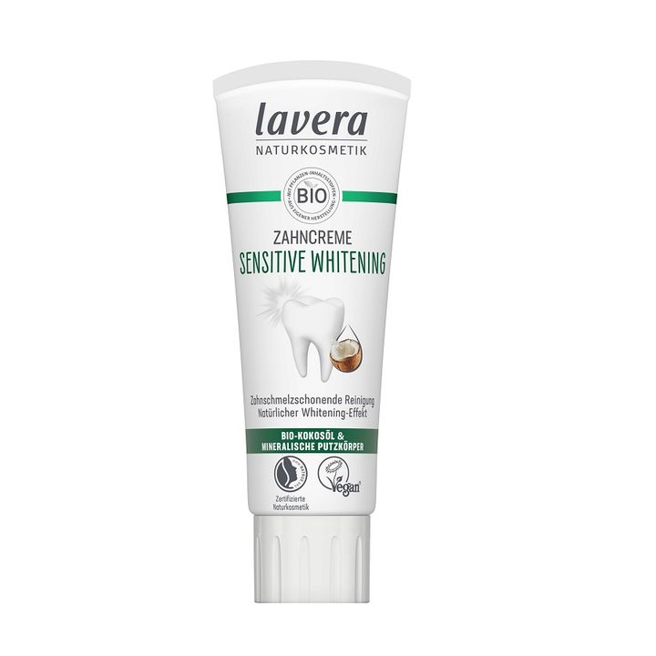 Lavera Sensitive Whitening Био избелваща паста за чувствителни зъби x75 мл