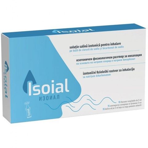 Изоиал изотоничен физиологичен разтвор при запушен нос 5мл х15 флакона Naturpharma