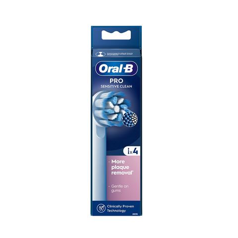 Oral-B Sensitive Clean Накрайник за електрическа четка за зъби x4 броя, White