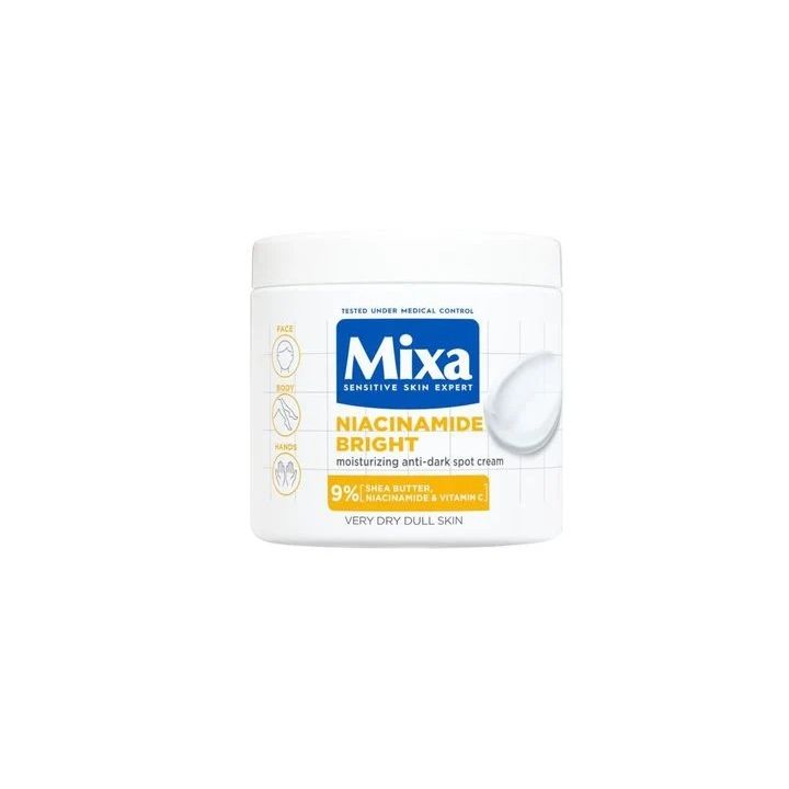 Mixa Niacinamide Bright Хидратиращ крем за тяло против тъмни петна х400 мл