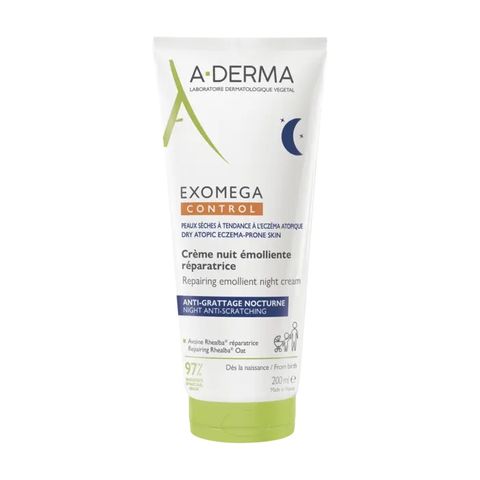A-Derma Exomega Control Eмолиентен възстановяващ нощен крем x200 мл