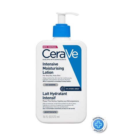 CeraVe Интензивен хидратиращ лосион за лице и тяло с хидроурея 5% x473 мл