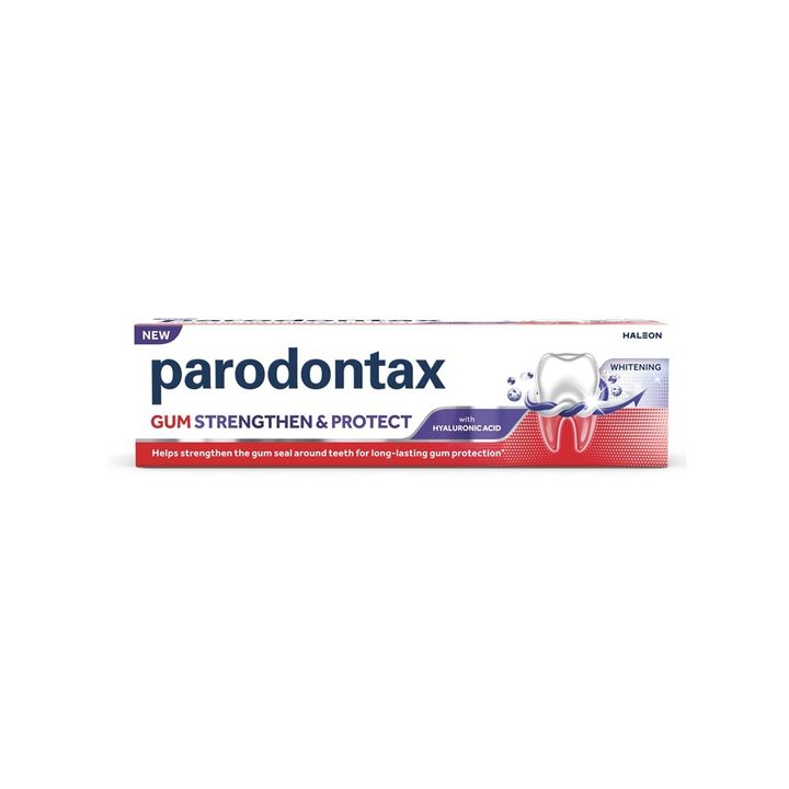 Parodontax Strengthen & Protect Избелваща паста за зъби с хиалуронова киселина х75 мл