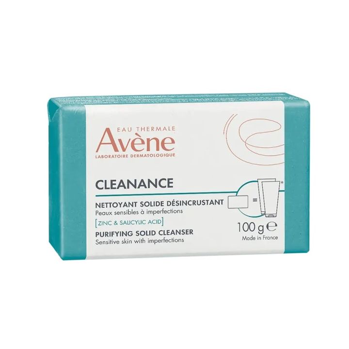 Avene Cleanance Почистващ сапун за лице за мазна кожа склонна към акне х100 грама
