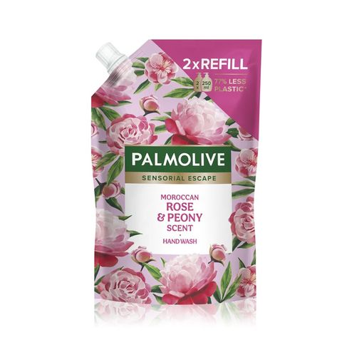 Palmolive Sensorial Escape Течен сапун за ръце с роза и божур х500 мл, пълнител