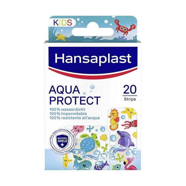 Hansaplast Aqua Protect Kids Водоустойчиви пластири за деца х20 броя
