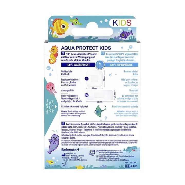 Hansaplast Aqua Protect Kids Водоустойчиви пластири за деца х20 броя