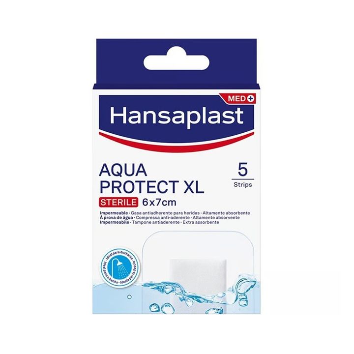 Hansaplast Aqua Protect XL Водоустойчиви пластири за леки наранявания х5 броя