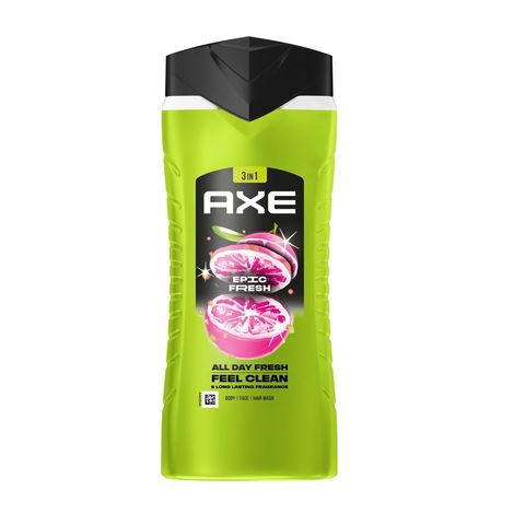 Axe Epic Fresh Освежаващ душ гел за мъже за тяло, лице и коса x400 мл