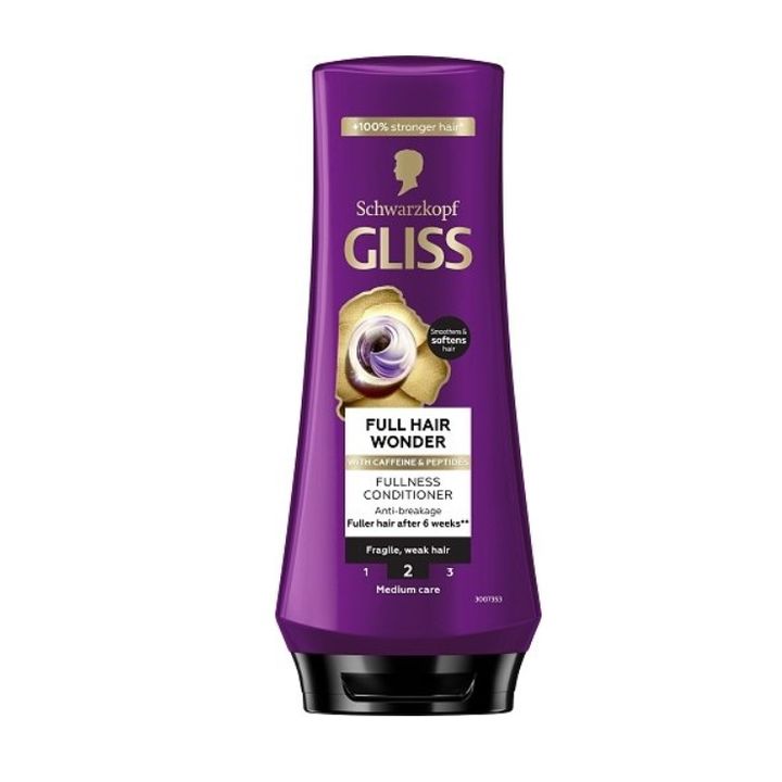 Gliss Full Hair Wonder Балсам за тънка коса с кофеин и пептиди х200 мл