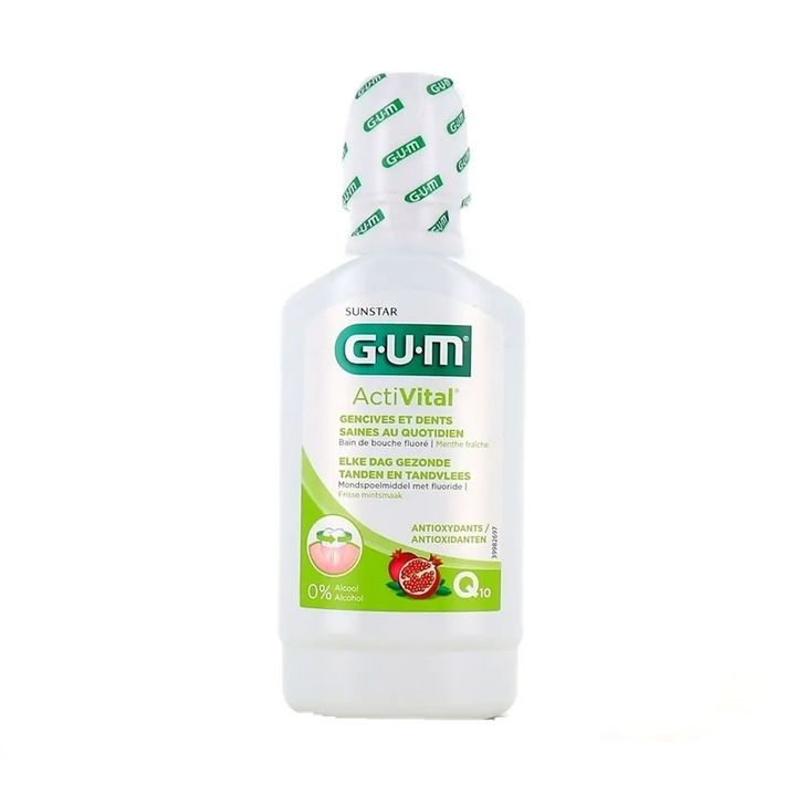 Gum Activital Вода за уста с коензим Q10 и екстракт от нар х300 мл