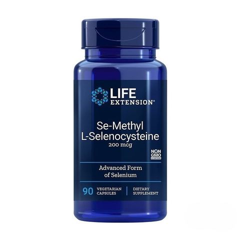 Se-Methyl L-Selenocysteine Селен 200 mcg x90 капсули Life Extension