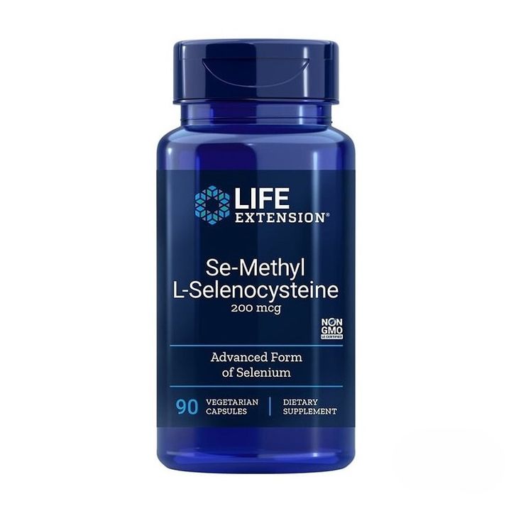 Se-Methyl L-Selenocysteine Селен 200 mcg x90 капсули Life Extension