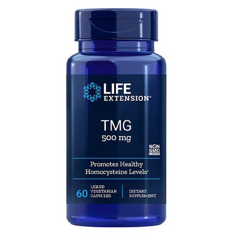 TMG Триметилглицин 500 mg х60 капсули Life Extension