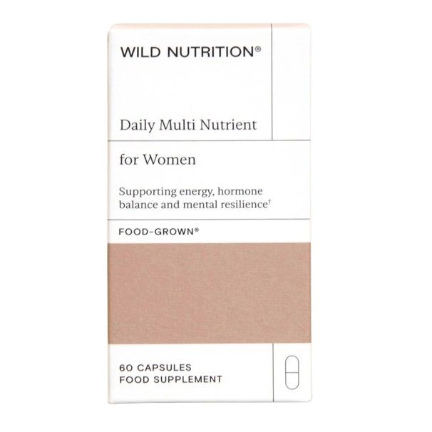 Food-Grown Ежедневни витамини и минерали за жени х60 капсули Wild Nutrition