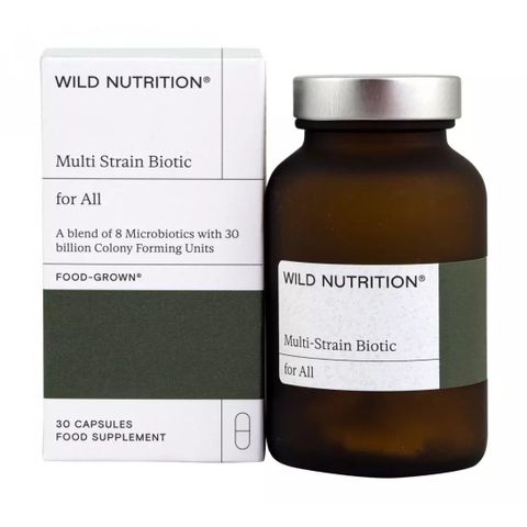 Food-Grown Мултибиотик за всички х30 капсули Wild Nutrition