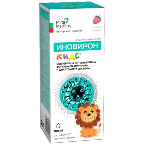 Иновирон Кидс сироп за имунната и дихателната система х100 мл Mirta Medicus