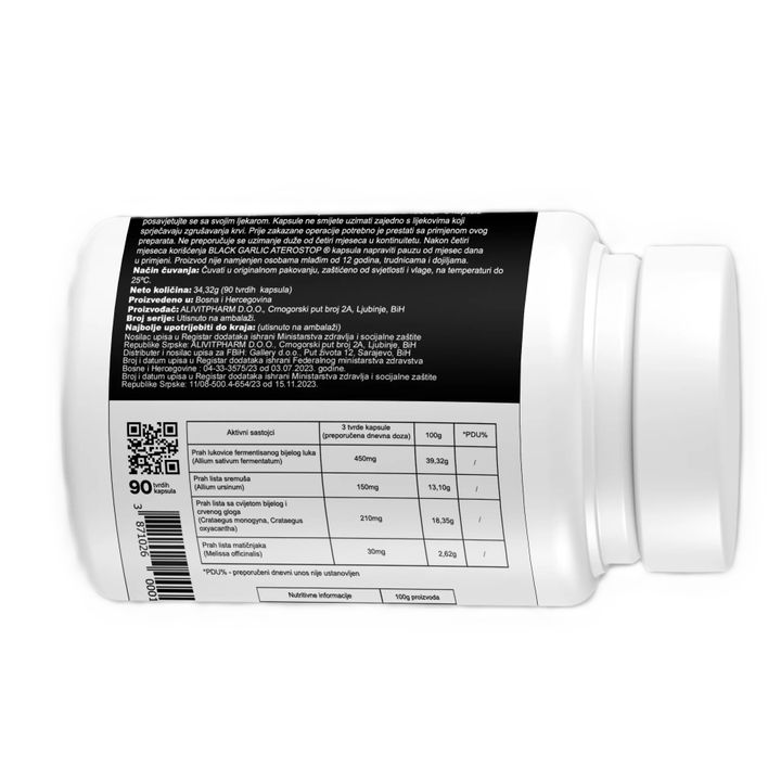 Aterostop срещу атеросклероза х90 твърди капсули AlivitPharm