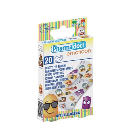Pharmadoct Emoticon Детски пластири с размер 7х2 см x20 броя