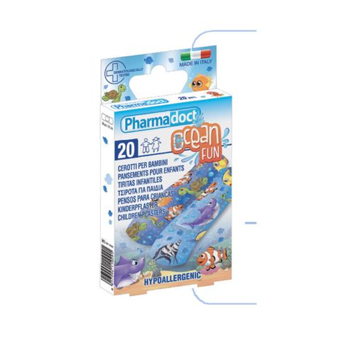 Pharmadoct Ocean Fun Детски пластири с размер 7х2 см x20 броя