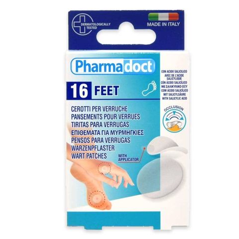 Pharmadoct Feet Пластири за лечение на кокоши трън и брадавици x16 броя
