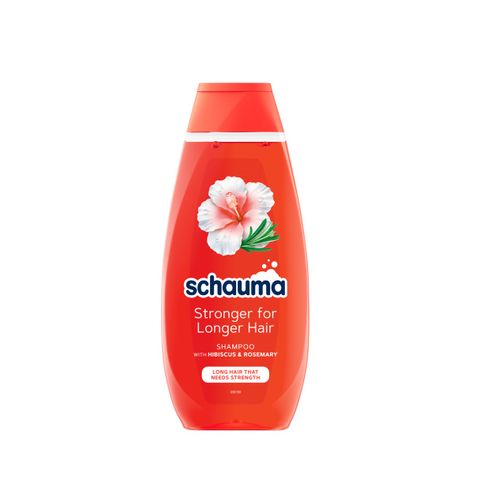 Schauma Stronger For Longer Подсилващ шампоан за дълга коса с хибискус и розмарин х400 мл