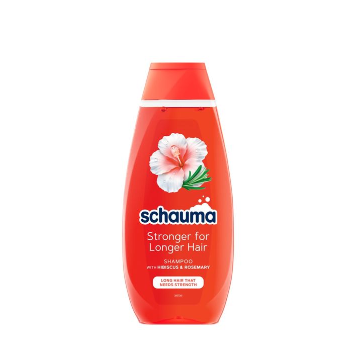 Schauma Stronger For Longer Подсилващ шампоан за дълга коса с хибискус и розмарин х400 мл