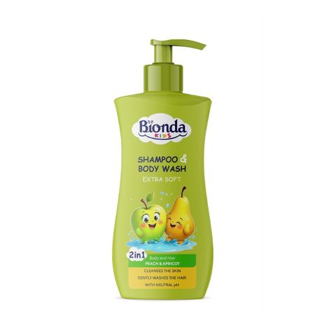 Bionda Kids Шампоан и дуя-гел за деца с аромат на ябълка и круша x500 мл