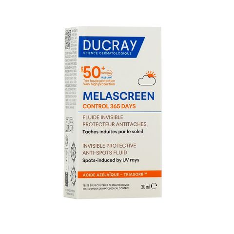 Ducray Melascreen Control 365 Days Защитен флуид за лице против петна SPF50 х30 мл