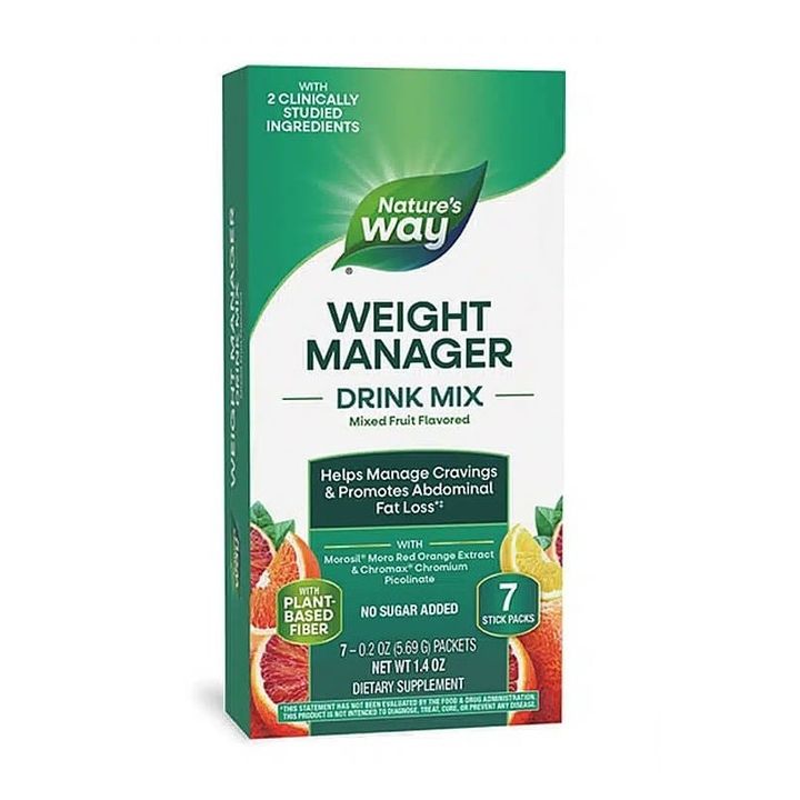 Weight Manager Формула за контрол на апетита, теглото и коремните мазнини, с плодов вкус х7 сашета Nature’s Way