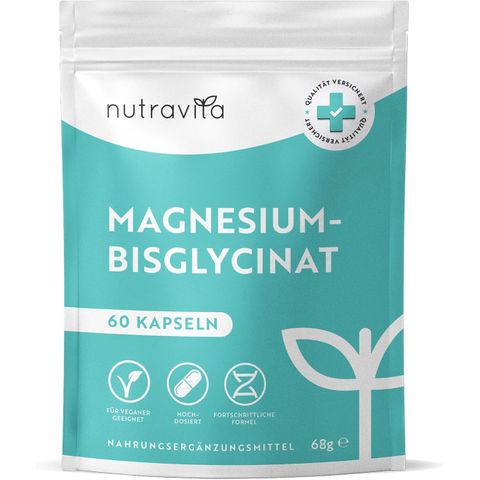 Магнезий Бисглицинат 320 mg х60 капсули Nutravita