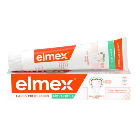 Elmex Anti Caries Extra Fresh Реминерализираща паста за зъби против кариеси с амин флуорид х75 мл