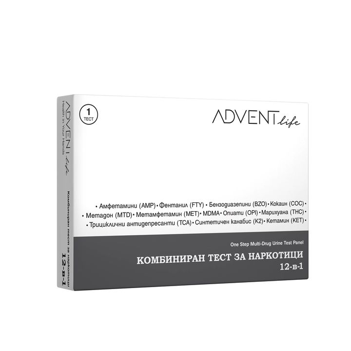 Advent Life Комбиниран тест за наркотици 12в1 х1 брой