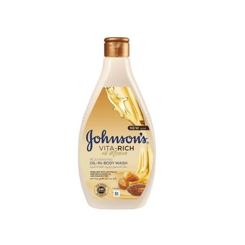 Johnson's Vita-Rich Душ гел за тяло с бадемово масло и карите х400 мл