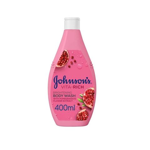 Johnson's Vita-Rich Озаряващ душ-гел за тяло с цвят от нар х400 мл